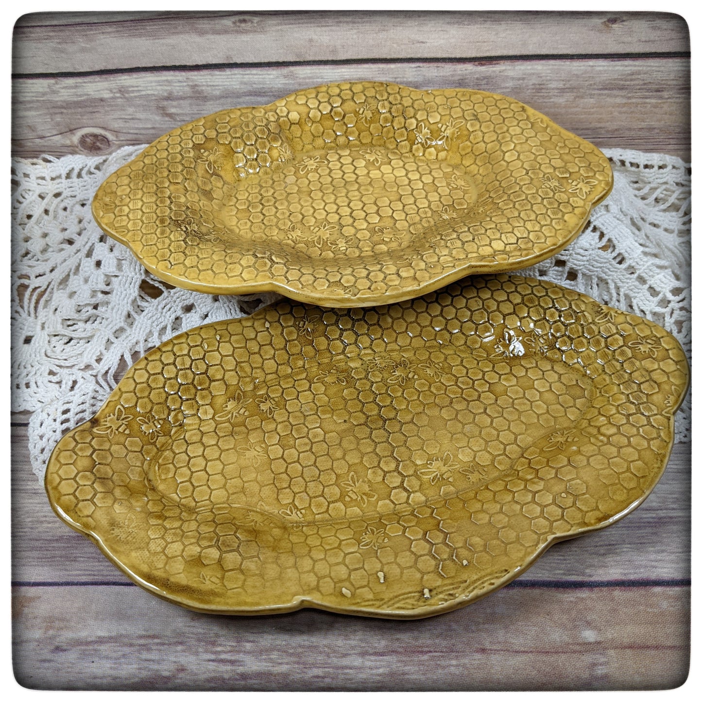 Honeycomb Oval Nesting dishes