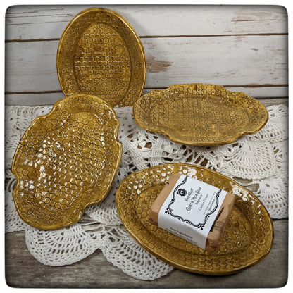 Honeycomb soap dish (oval)