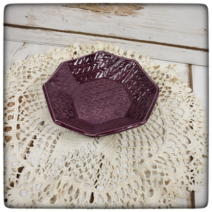 Knit Stitch octagon dish (4.75 inch)