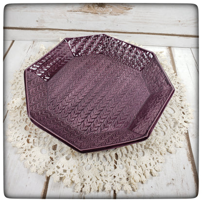 Knit Stitch octagon dish (9 inch)