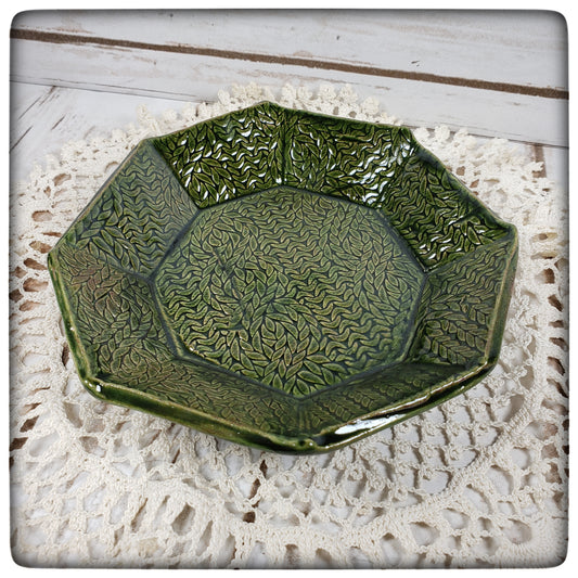 Cable Stitch Dish (medium octagonal)