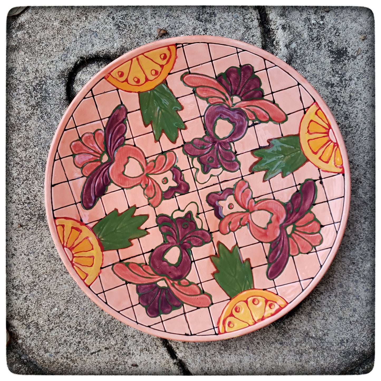 Colorful plate
