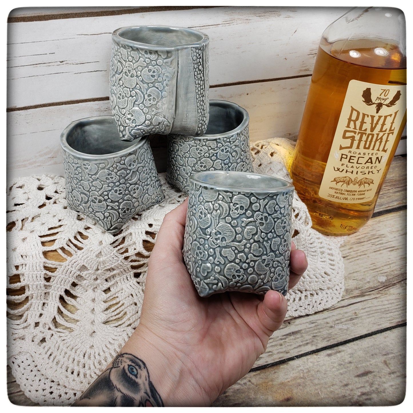 Skull whiskey cup