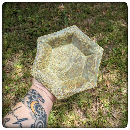 Grapevine Hexagon Dish (5.5 inch)