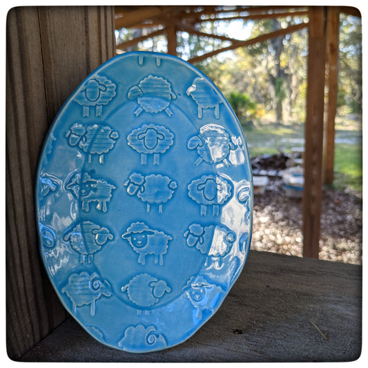 Sheep soap dish (oval)