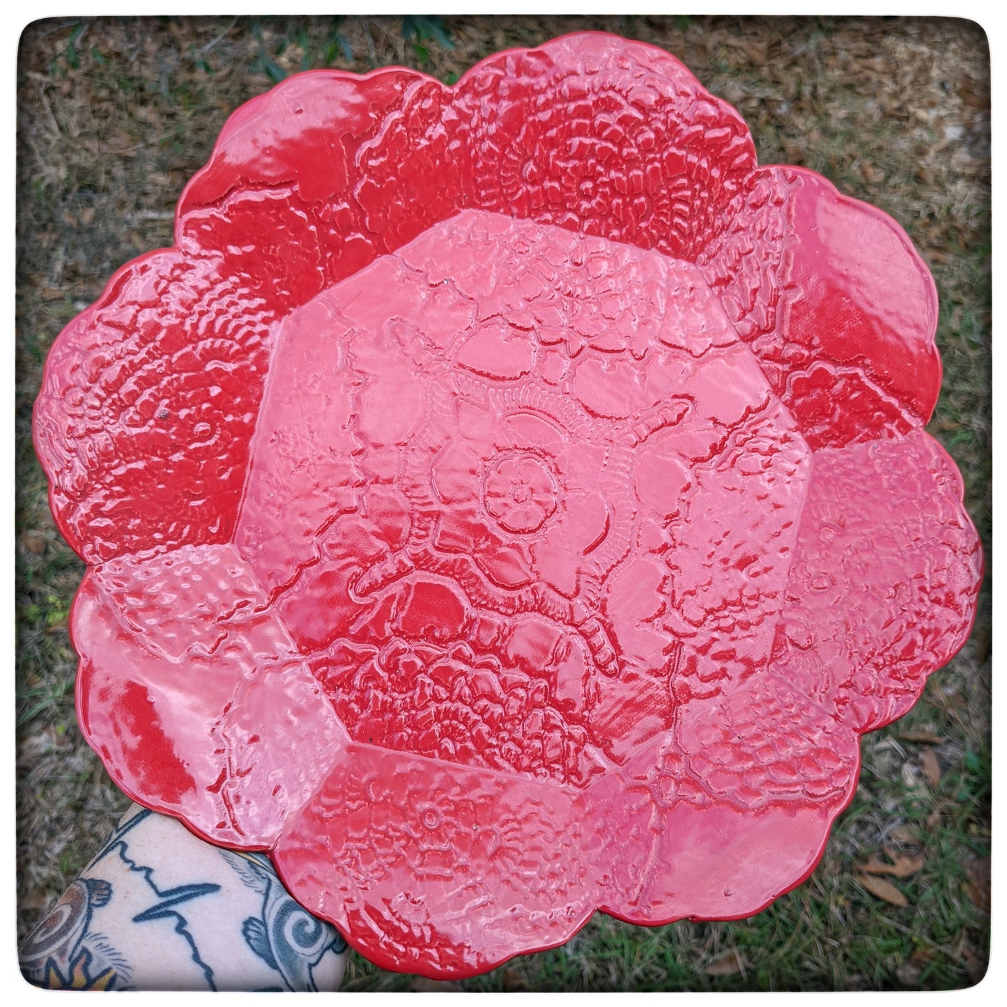 Crocheted Doily bowl (Marie style; 11 inch)