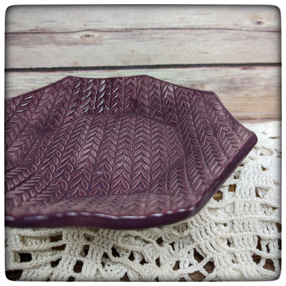 Knit Stitch octagon dish (5.5 inch)