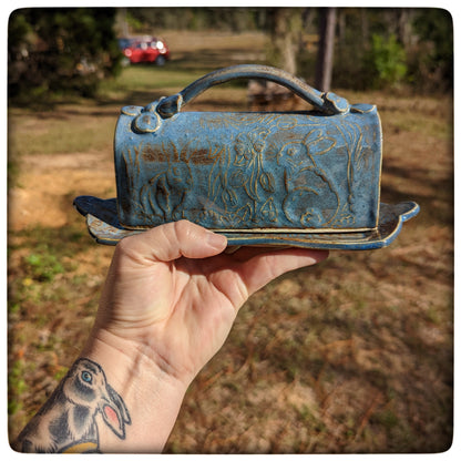 Rabbit butter dish
